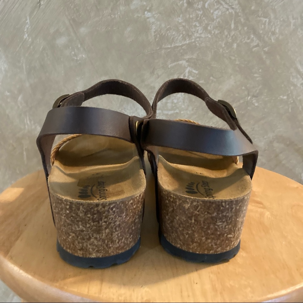 Spring Step Woven Wedge Sandals - Picture 6 of 6